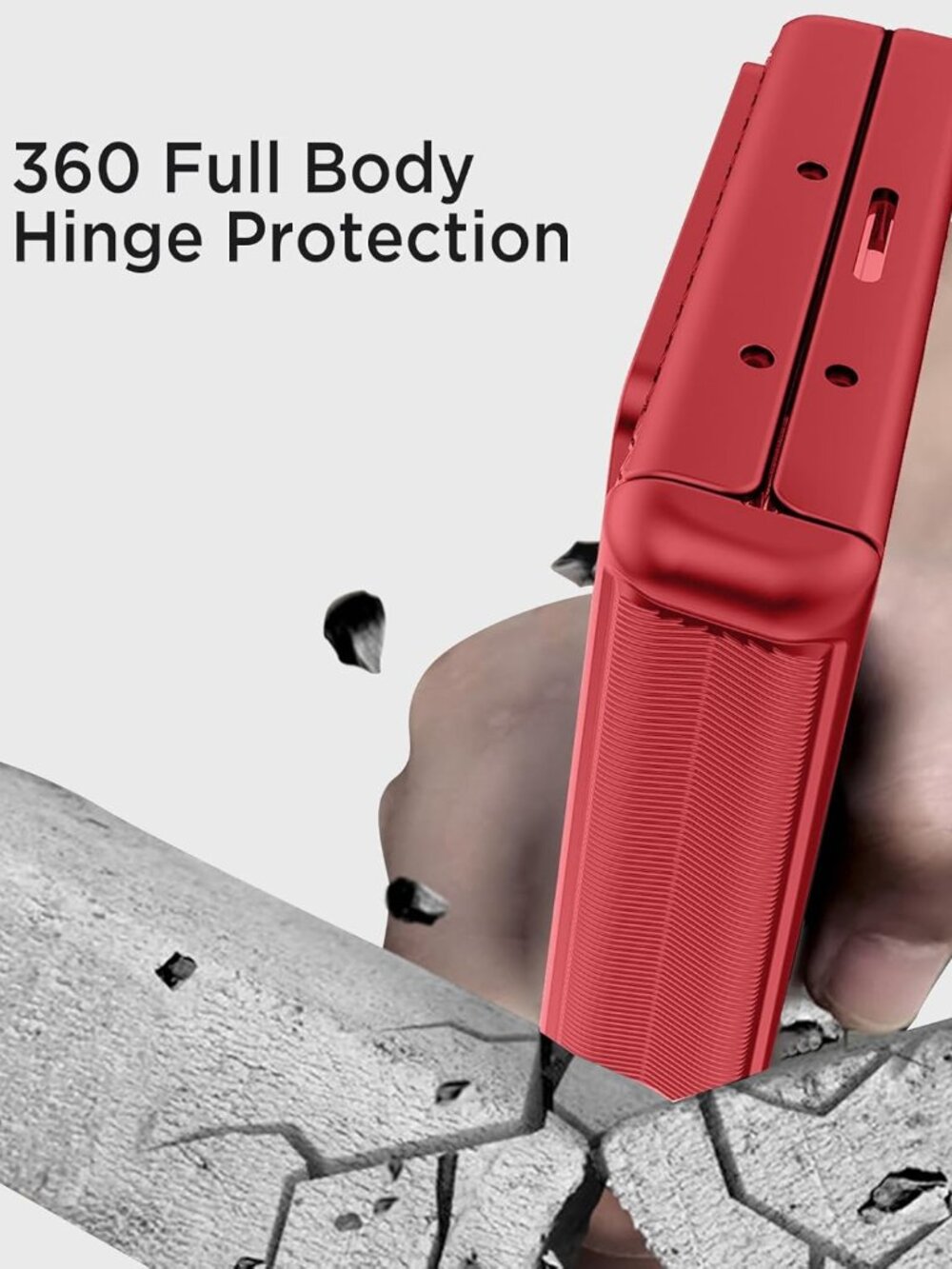 Heavy Duty for Galaxy Fold 6 Case with Slide Lens Cover & Hinge Protection - Picture 3 of 8